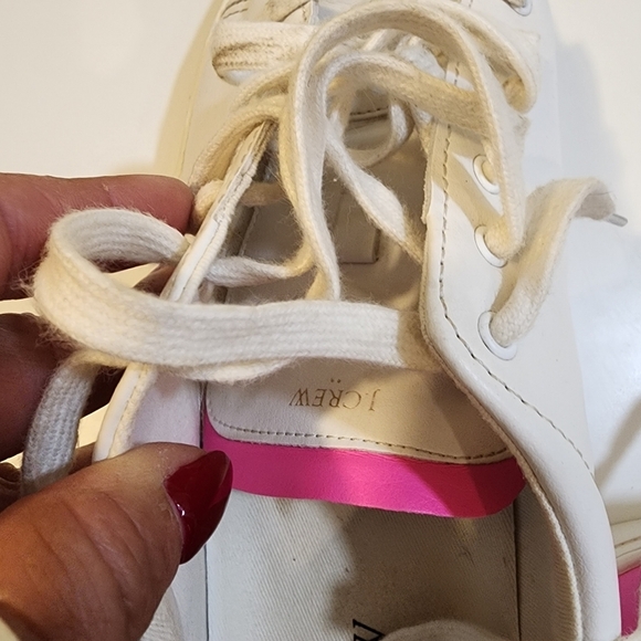 J. CREW Women's White Road Trip Sneakers size 10 - Picture 4 of 14